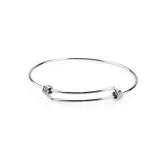 Bracelet jonc taille ajustable 60 - 70 mm - Acier inoxydable 304 x1