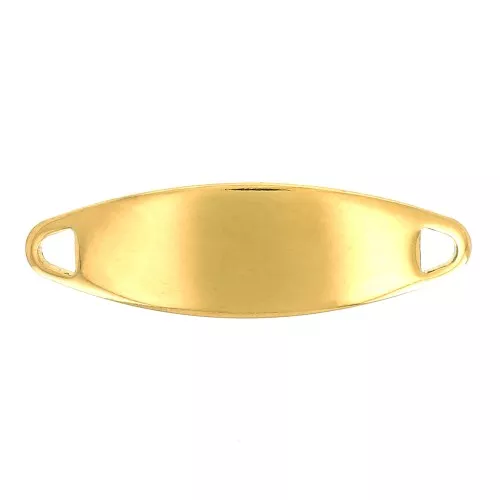 Intercalaire pour bracelet à graver 30x9 mm - Acier inoxydable Doré x1