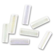 Perles rocailles Preciosa  tubes 6.5x2 mm Crystal AB x20g