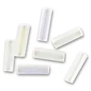 Perles rocailles Preciosa  tubes 6.5x2 mm Crystal AB x20g