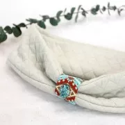 Serti griffe pour cabochon fond plat 18x13 mm bronze x1