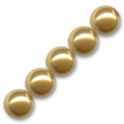 Perles nacrées PureCrystal 5810 12 mm Bright Gold Pearl x4