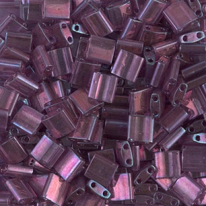 Miyuki Tila Beads 5x5x1.9 mm TL-0316 - Lt Amethyst Gold Luster x10g