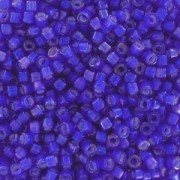 Miyuki Delica 11/0 DB1785 - Cobalt AB Lined White x8g|raw }}