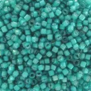 Miyuki Delica 11/0 DB1782 - Teal AB Lined White x8g