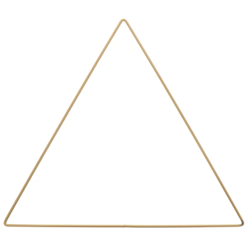 Triangle nu en métal pour attrape rêves suspension et abat-jour 30 cm Doré mat x1