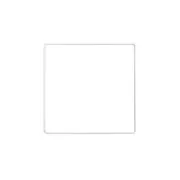 Carré nu en métal pour attrape rêves suspension et abat-jour 15 cm - Blanc x1