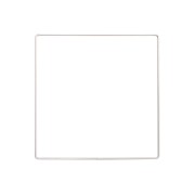 Carré nu en métal pour attrape rêves suspension et abat-jour 20 cm - Blanc x1