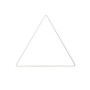 Triangle nu en métal pour attrape rêves suspension et abat-jour 20 cm - Blanc x1|raw }}