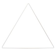 Triangle nu en métal pour attrape rêves suspension et abat-jour 30 cm - Blanc x1|raw }}
