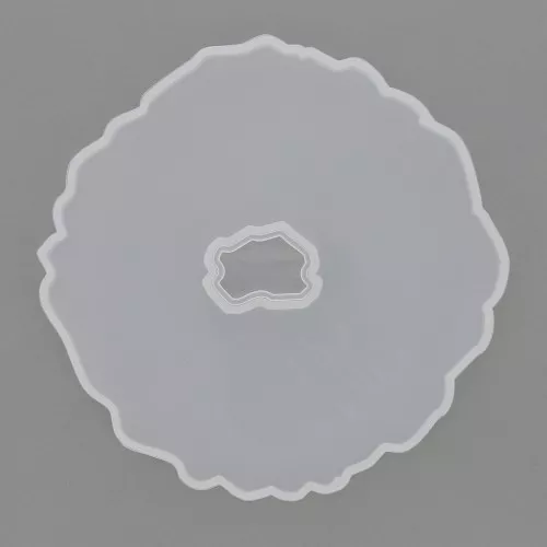 Moule en silicone - forme géode évidé - 130x130 mm pour résine x1