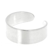 Bague large 8 mm réglable sans anneau en Argent 925 x1|raw }}