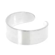 Bague large 8 mm réglable sans anneau en Argent 925 x1