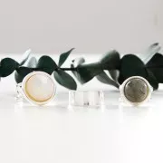 Bague réglable pour cabochon 12 mm - Argent 925 x1