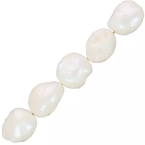 Perle Baroque D'eau Douce Naturelle 11-14mm Grade N35 - Pour Création De Bijoux, Sans Monture