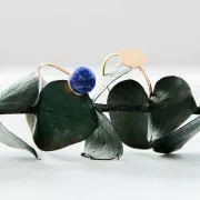 Bague fine avec plateau pour cabochon 8 mm - Taille 54 - Plaqué Or 3 microns x1