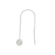 Chaines d'oreilles traversantes 60 mm pour cabochon 4 mm - Argent 925 x2
