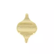 Cymbal - Connecteur pour perles Paisley Duo 15x11 mm Liotrivi - Doré à l'or fin x1