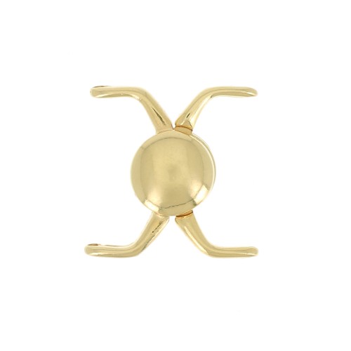 Cymbal Fermoir aimanté pour Miyuki Delica 11/0 18x17mm Kissamos II Doré à l'or fin