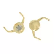 Cymbal Fermoir aimanté pour Miyuki Delica 11/0 18x17mm Kissamos II Doré à l'or fin