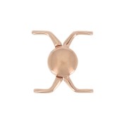 Cymbal Fermoir aimanté pour Miyuki Delica 11/0 18x17 mm Kissamos II Doré rose