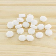 Régulateurs ronds pour cordon 2.5 mm pour masque - 9 mm - Blanc x6|raw }}