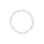 Anneau fermé rond diamanté 8 mm en Argent 925 x1