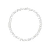 Anneau fermé rond diamanté 9.6 mm en Argent 925 x1|raw }}