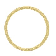 Anneau fermé rond diamanté 12 mm en Argent 925 Doré à l'or fin x1|raw }}