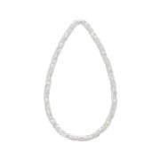 Anneau de montage goutte diamantée 16.5x10 mm en Argent 925 x1|raw }}