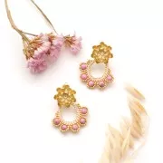 Anneau de montage & tissage goutte diamantée 21x14 mm Argent 925 x1