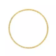 Anneau fermé diamanté 25 mm en Gold filled (or laminé)  x1