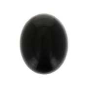 Cabochon ovale 10x8 mm - Onyx noir x1