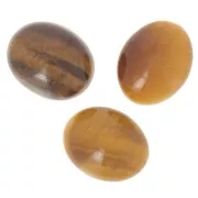 Cabochon ovale 10x8 mm - Oeil de tigre x1