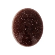Cabochon ovale 10x8 mm - Gold Stone - Imitation Pierre de soleil x1|raw }}