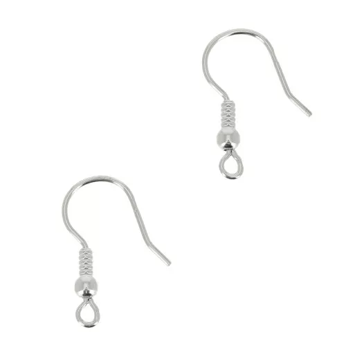 Crochets d'oreilles boule 20 mm - Argent 925 x2