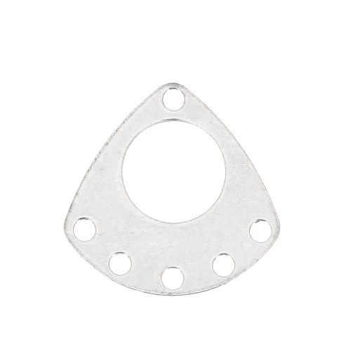 Intercalaire chandelier triangle évidé 14.5 mm avec 6 trous - Argent 925 x1