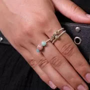 Serti rond pour cabochon 4 mm - Argent 925 x1