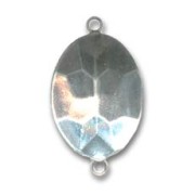 Serti à coller pour PureCrystal 4120 25x18 mm 2 anneaux rhodié