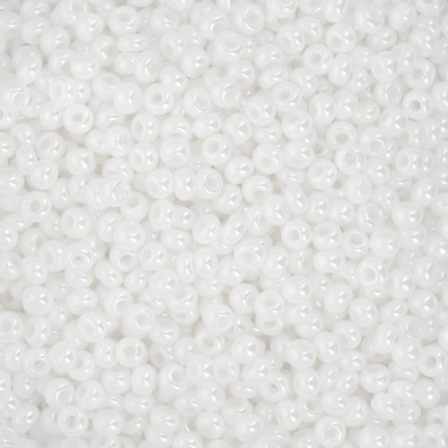Perles rocailles Preciosa 11/0 2 mm - Chalkwhite Sfinx x20g