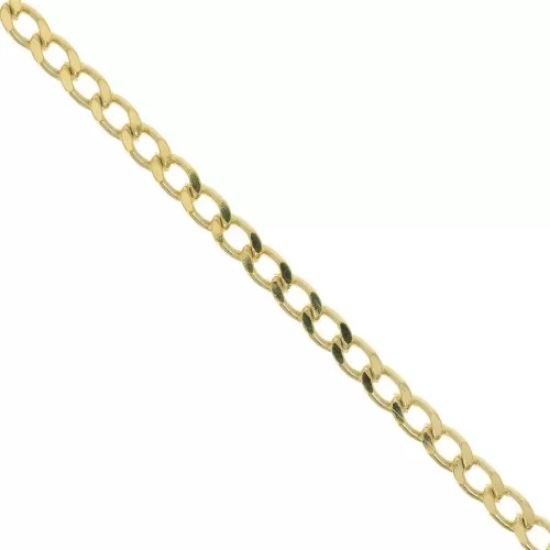 Chaîne maille Gourmette 4.9 mm - Plaqué Or 3 microns x50cm
