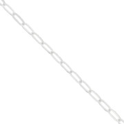 Chaîne maille Forçat ovale limée 2.2 mm Argent 925 x50cm