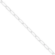 Chaîne maille Forçat ovale limée 2.2 mm Argent 925 x50cm