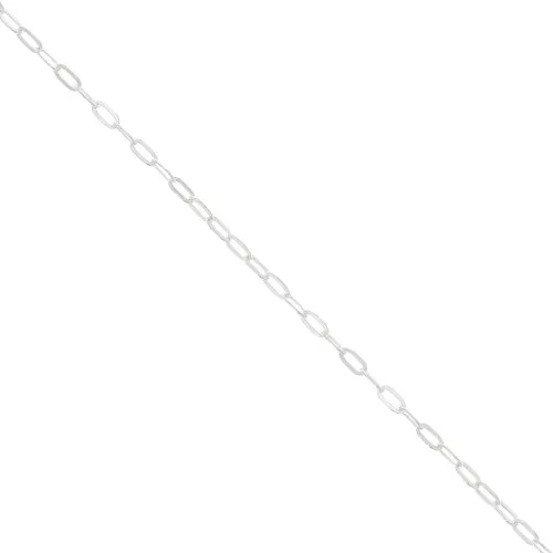 Chaîne maille Forçat ovale limée 2.7 mm Argent 925 x50cm
