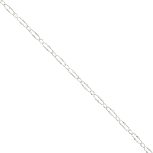 Chaîne maille Fantaisie alternée 2.85 mm - Argent 925 x50cm