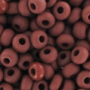 Perles rocailles Preciosa  9/0 2.5 mm - Opaque Light Chocolate Mat x20gr