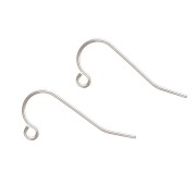 Crochets d'oreilles fil 22 mm en Argent 925 x2|raw }}
