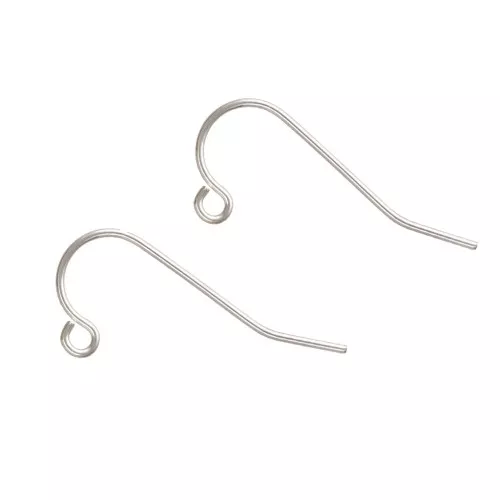 Crochets d'oreilles fil 22 mm en Argent 925 x2