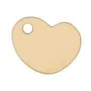 Sequin coeur 7x8 mm - médaille à graver - Gold filled (or laminé) x1|raw }}