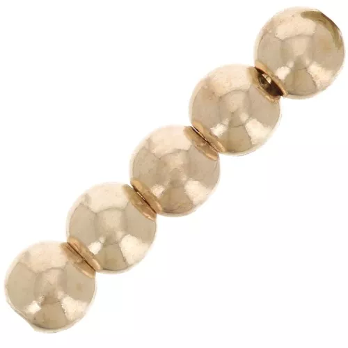 Perles rondes 3 mm - Gold filled light (or laminé) x10
